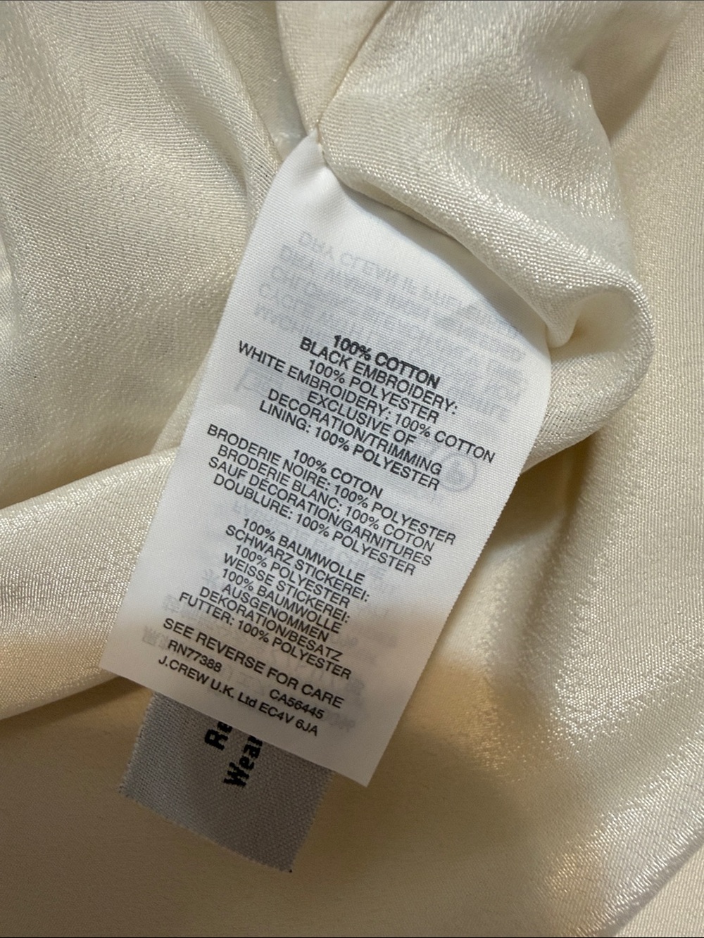 J. Crew Cream Eyelet Tank with Black Circle Details - Picture 4 of 5